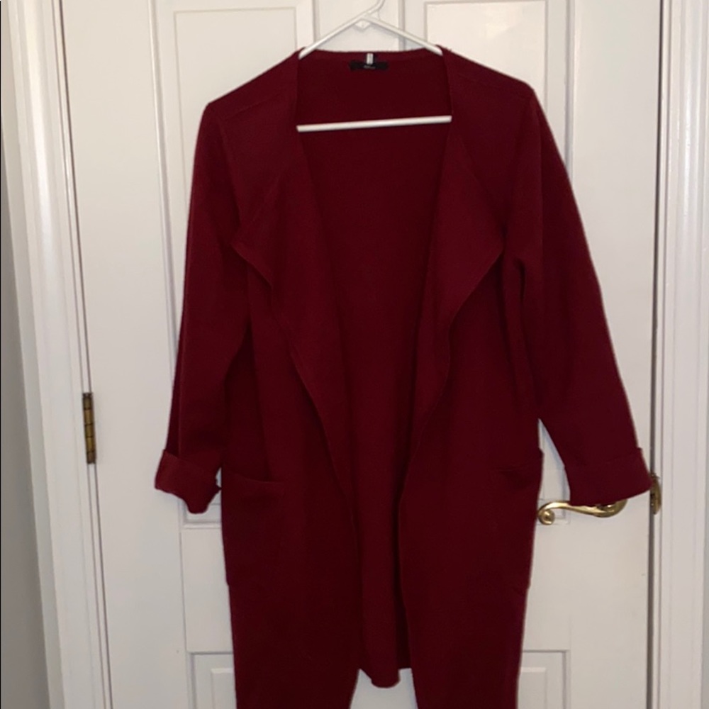 Maroon Colored Cardigan